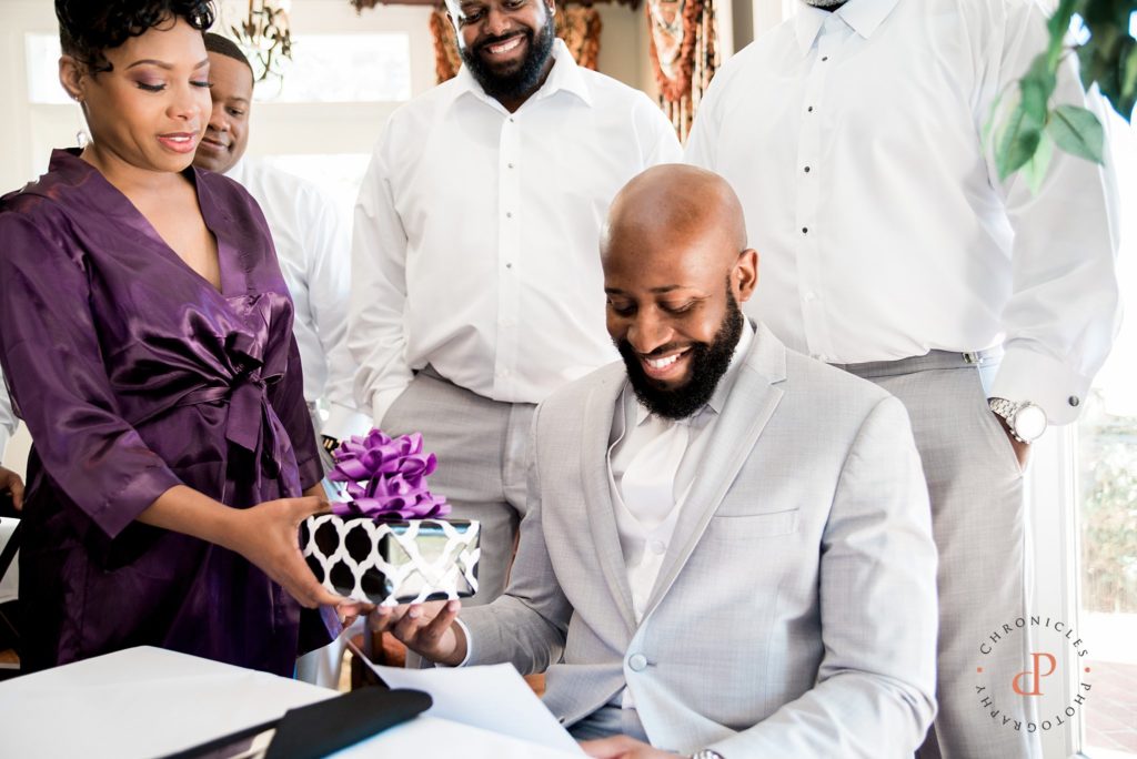 Treyburn Country Club Wedding, Elana Walker Events, Chronicles Photography, Natural Hair Bride, Raleigh NC Wedding Photographer, Durham Wedding Photographer, Wedding Photographer, Black Bride, Black Groom, Pink, Purple and Grey Wedding Theme
