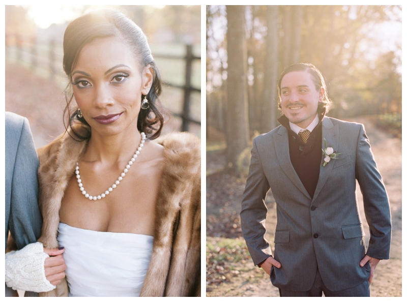 Clayton NC Piazza at Portofino Winter Wedding Inspiration Purple and Gold Styled Wedding Shoot