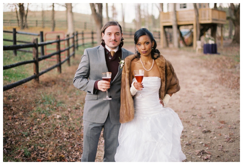 Clayton NC Piazza at Portofino Winter Wedding Inspiration Purple and Gold Styled Wedding Shoot