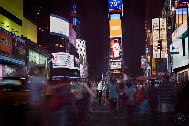Times Square Engagement Session |NYC Bright Lights | Chronicles Photography