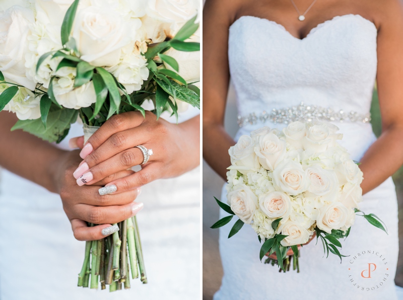 Brides Nails and Bouquet | Chronicles Photography | www.chroniclesphotography.com