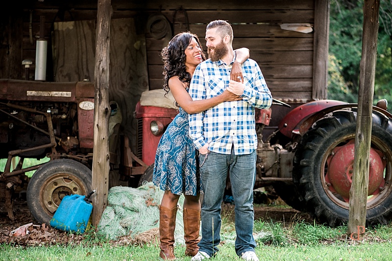 Rustic Engagement Session | Chronicles Photography | Interracial Couple | Farm Engagement