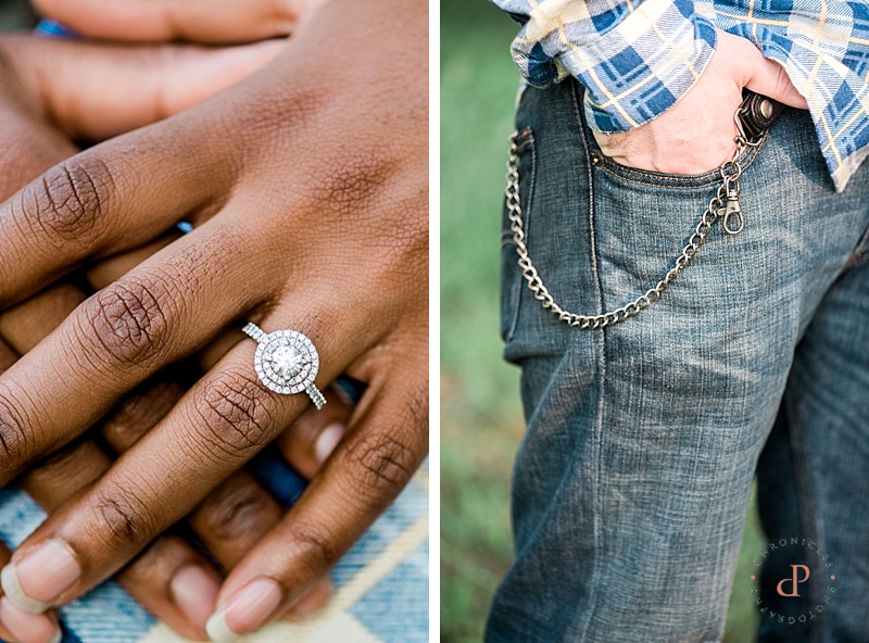 Rustic Engagement Session | Chronicles Photography | Engagement Ring | Farm Engagement | Oak Hill North Carolina Engagement Session