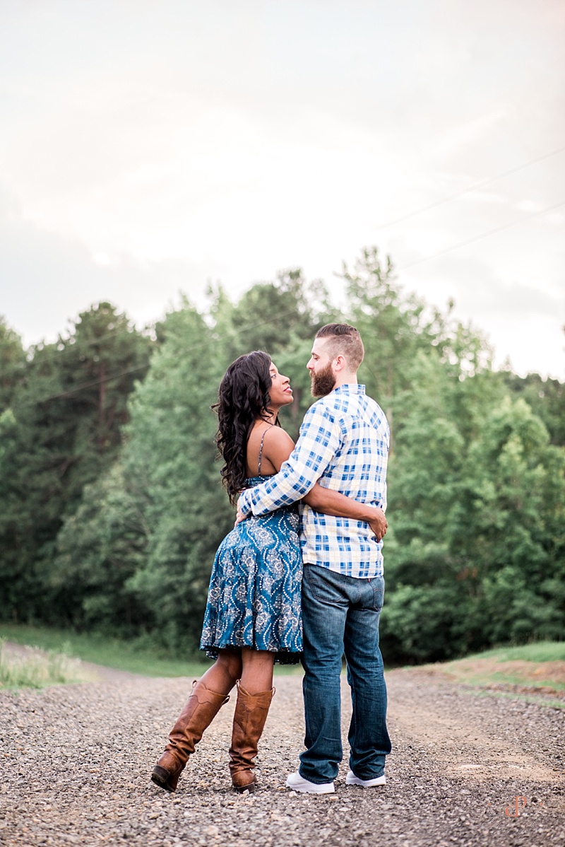 Rustic Engagement Session | Chronicles Photography | Interracial Couple | Farm Engagement | Country Road Engagement Session