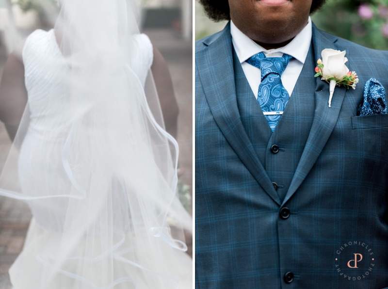 Brides Veil | Grooms Tie | www.chroniclesphotography.com
